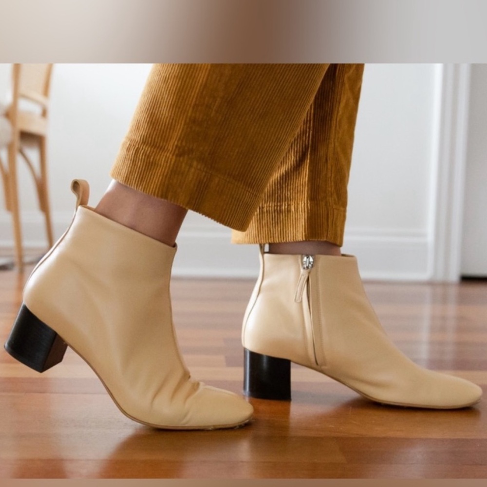 NWT Everlane Ecru‎ The Day Boot 10 Light Tan Heeled Bootie Size 10 - Picture 2 of 14